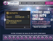 Tablet Screenshot of carpediemvoyance.com
